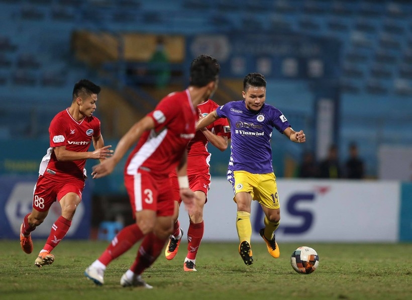 Viettel có cơ hội lớn vô địch V.League sau khi cầm hòa Hà Nội